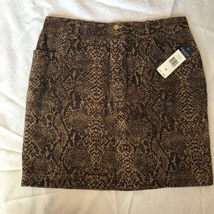 NWT Chaps Animal Print Skirt-12